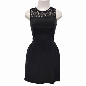 Barneys New York CO-OP - Silk Black Lace Backless Dress
